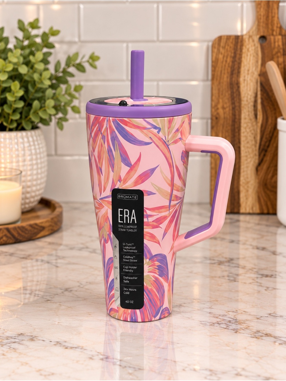 Brumate x BILLABONG Era 30oz Straw Tumbler 🌺 Tropic Wave NEW!! LIMITED EDITION